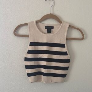 House of Harlow 1960 Beige Crew Neck Sweater